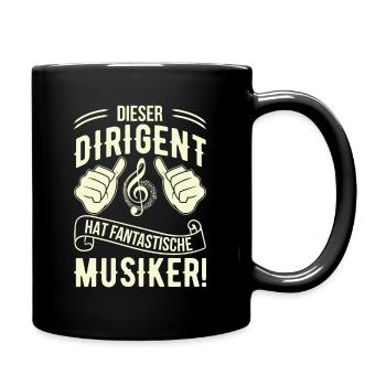 Dirigent - Tasse einfarbig - Schwarz - Rechts