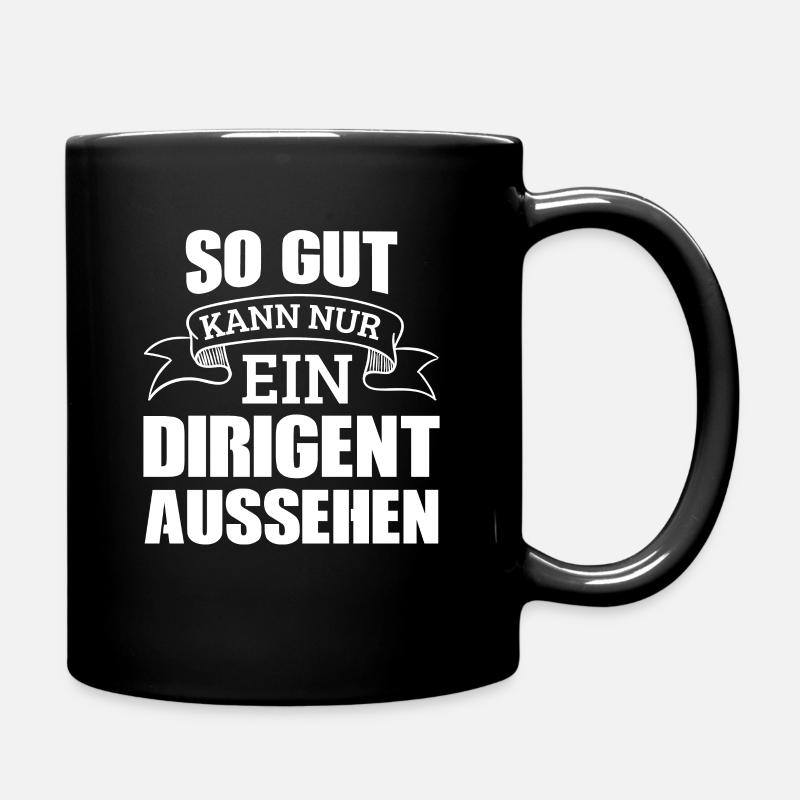 Dirigent Dirigenten - Tasse einfarbig - Schwarz