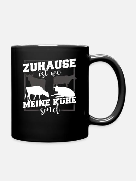 Farmer Landwirtschaft - Tasse einfarbig - Schwarz