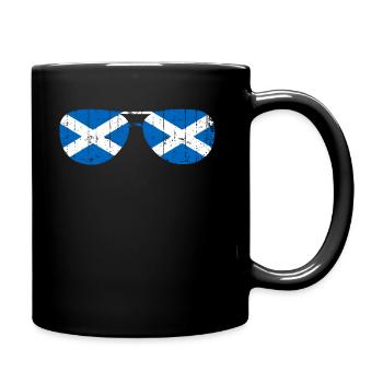Schottland Schotte Flagge Sonnenbrille - Tasse einfarbig - Schwarz - Rechts