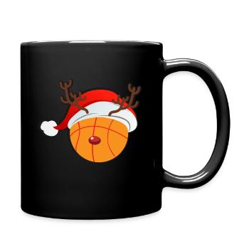 Rennes de basket-ball de Noël - Rudolph Red Nose - Mug uni - noir - Droite