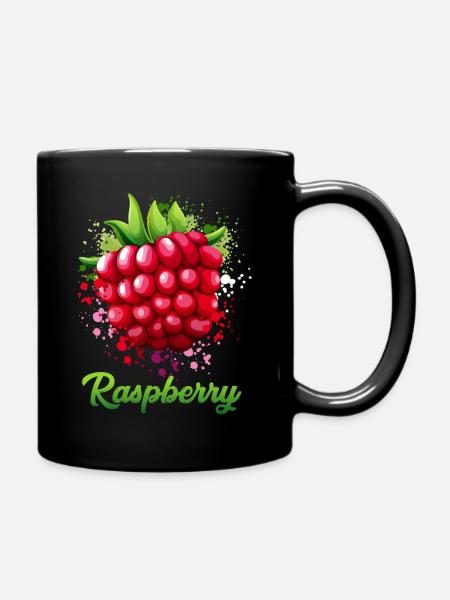 Raspberry costume - Full Colour Mug - black