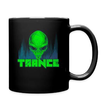 Trance Music Techno Tekno Party Gift - Full Colour Mug - black - Right