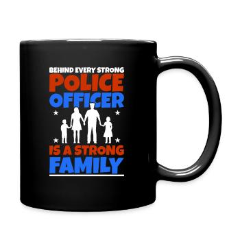 police - Mug uni - noir - Droite