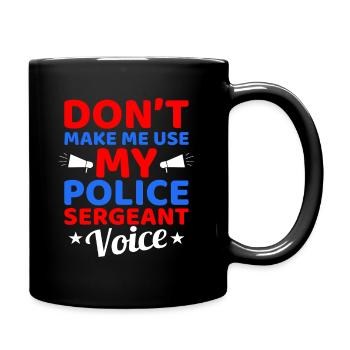 police - Mug uni - noir - Droite