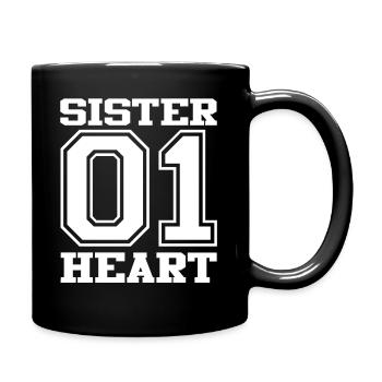 sister 01 weisspng - Tasse einfarbig - Schwarz - Rechts