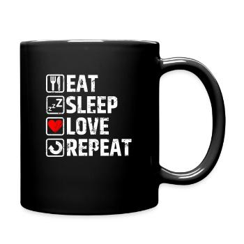 amour - Mug uni - noir - Droite