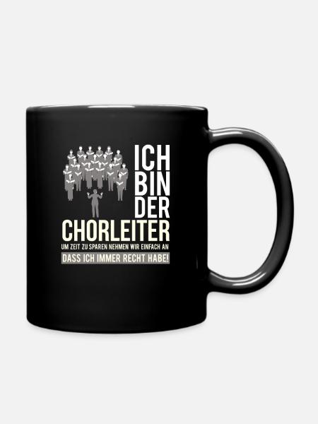 Chorleiter Dirigent Chorleitung Chor Orchester - Tasse einfarbig - Schwarz
