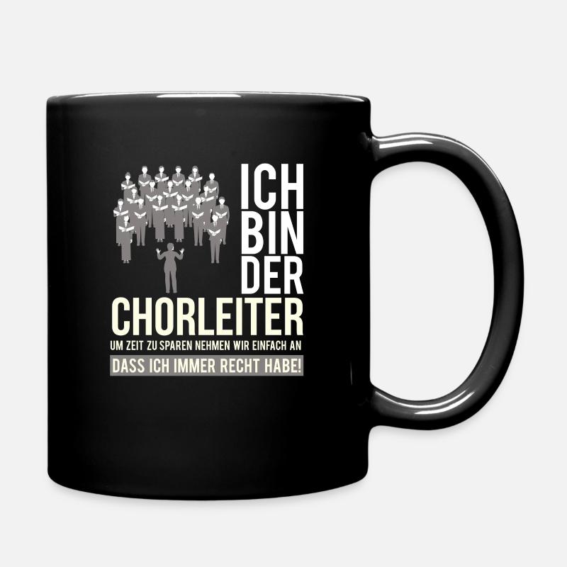 Chorleiter Dirigent Chorleitung Chor Orchester - Tasse einfarbig - Schwarz