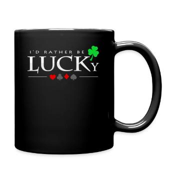 Poker - Tasse einfarbig - Schwarz - Rechts