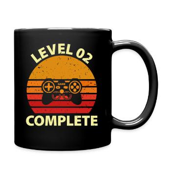 Level 2 Complete Vintage Tee Celebrate 2nd Wed - Full Colour Mug - black - Right