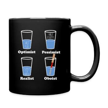 Lustige Oboist Music Orchestra Tee - Tasse einfarbig - Schwarz - Rechts