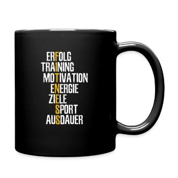 Fitness Gym Gym Cardio Training Sport - Full Colour Mug - black - Right