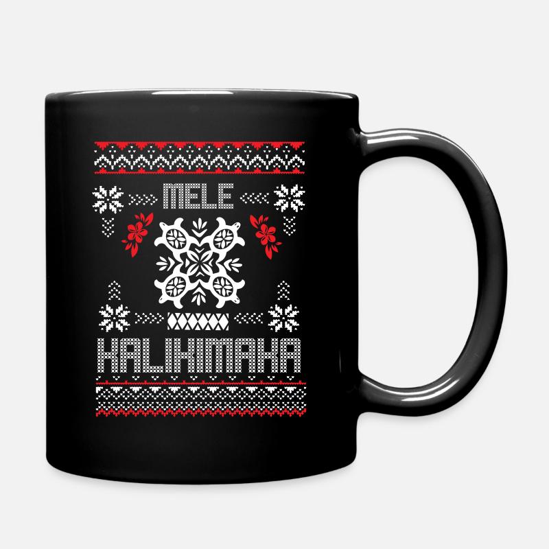 Mele Kalikimaka Hässlicher Weihnachtspullover - Tasse einfarbig - Schwarz