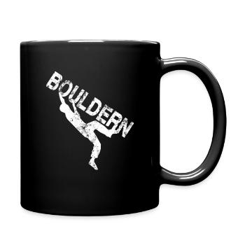 Bouldern - Tasse einfarbig - Schwarz - Rechts