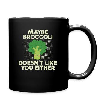 brocoli - Mug uni - noir - Droite