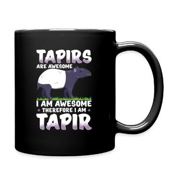 Tapir - Tasse einfarbig - Schwarz - Rechts