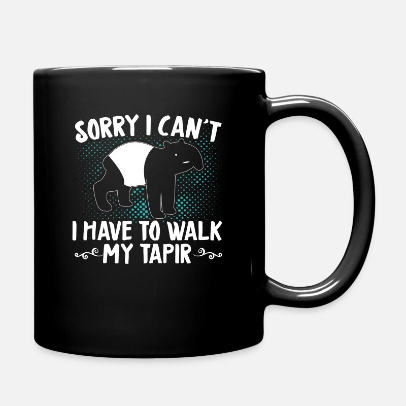 Tapir - Tasse einfarbig - Schwarz