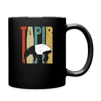 Tapir - Tasse einfarbig - Schwarz - Rechts