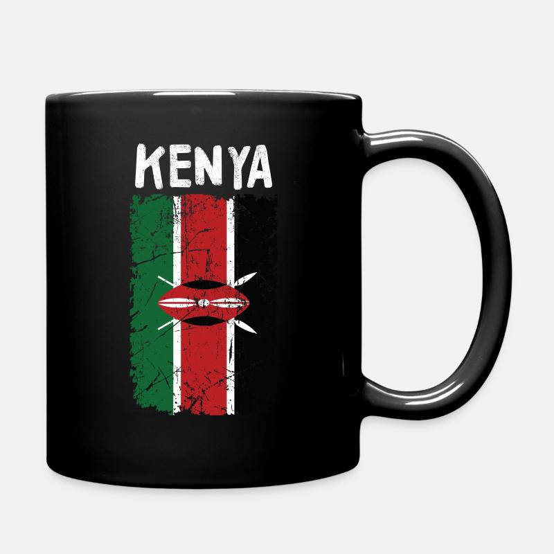 Kenya - Full Colour Mug - black