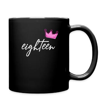 18e anniversaire 18 ans dix-huit - Mug uni - noir - Droite