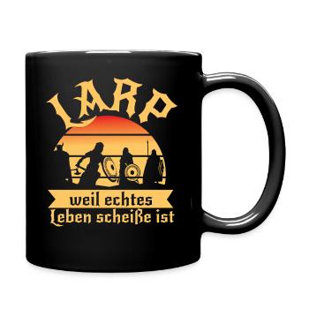 Geschenk LARP Schauspiel Rollenspiel Geburtstag - Tasse einfarbig - Schwarz - Rechts
