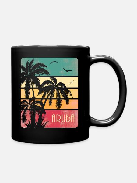 Aruba - Tasse einfarbig - Schwarz