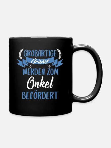 Großartige Brüder werden zum Onkel befördert - Tasse einfarbig - Schwarz