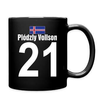 Lustiges Vatertag Island Sauf Trikot Mallorca Fußb - Tasse einfarbig - Schwarz - Rechts
