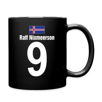 Lustiges Vatertag Island Sauf Trikot Mallorca Fußb - Tasse einfarbig - Schwarz - Rechts