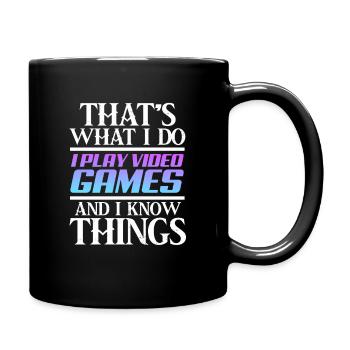 Gaming gamer gamble ordinateur jeu cadeau - Mug uni - noir - Droite