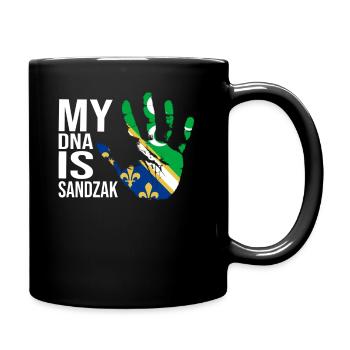 Sandzak, My DNA Is Sandzak, Sandzak Flag - Mug uni - noir - Droite