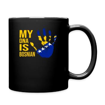 My DNA Is Bosnian, Bosnia Flag, Bosnia - Tasse einfarbig - Schwarz - Rechts