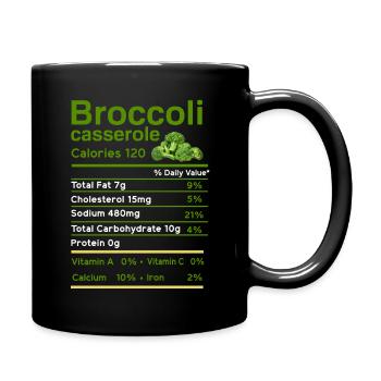 brocoli - Mug uni - noir - Droite