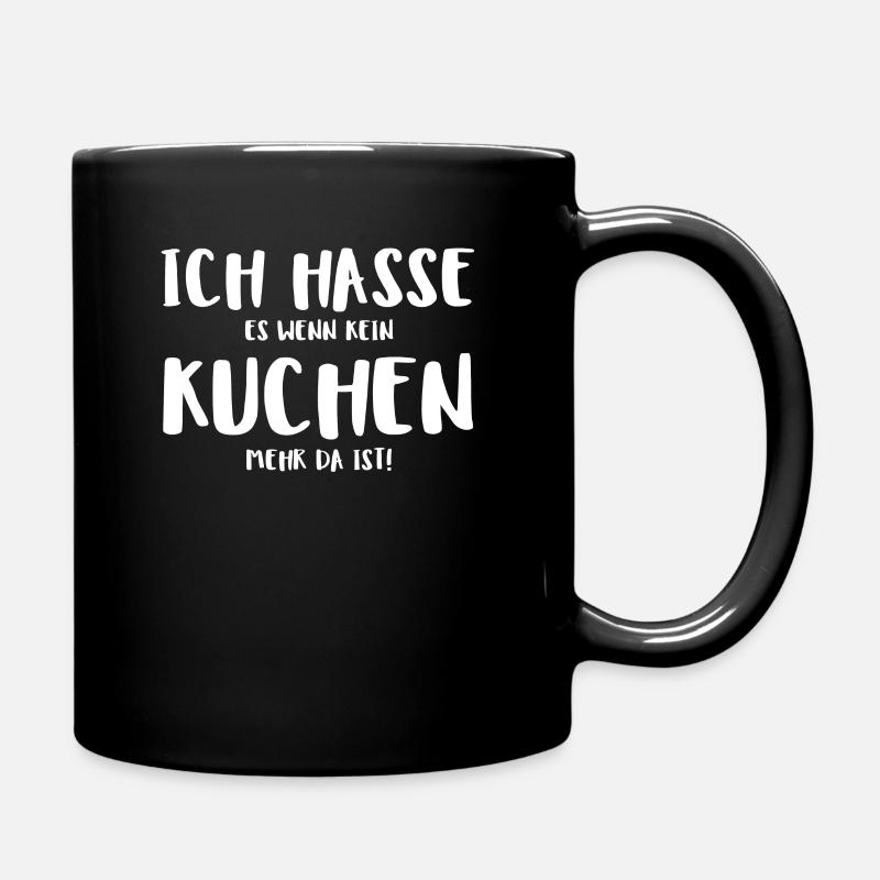 Kuchen - Tasse einfarbig - Schwarz