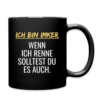 Ich bin Imker, geschenk imker - geschenk für imker - Tasse einfarbig - Schwarz - Rechts