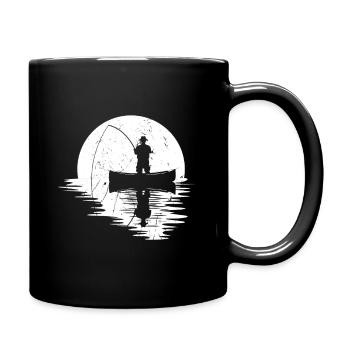 Pleine lune pêcheur lune pêche idée cadeau de pêche - Mug uni - noir - Droite