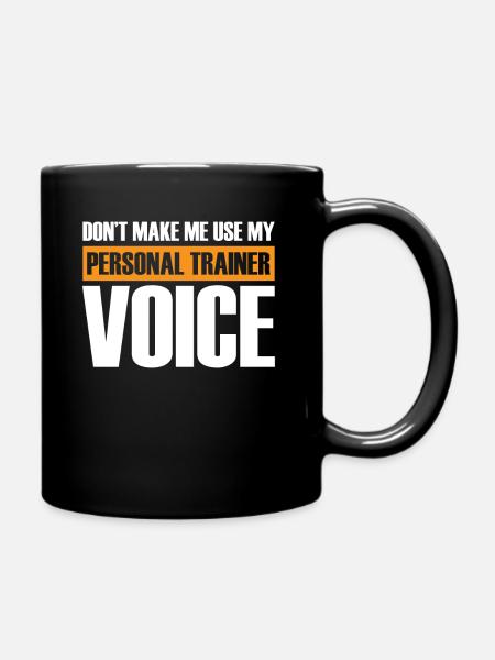 Personal Trainer Motivation - Tasse einfarbig - Schwarz