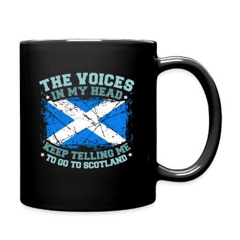 Schottland - Tasse einfarbig - Schwarz - Rechts