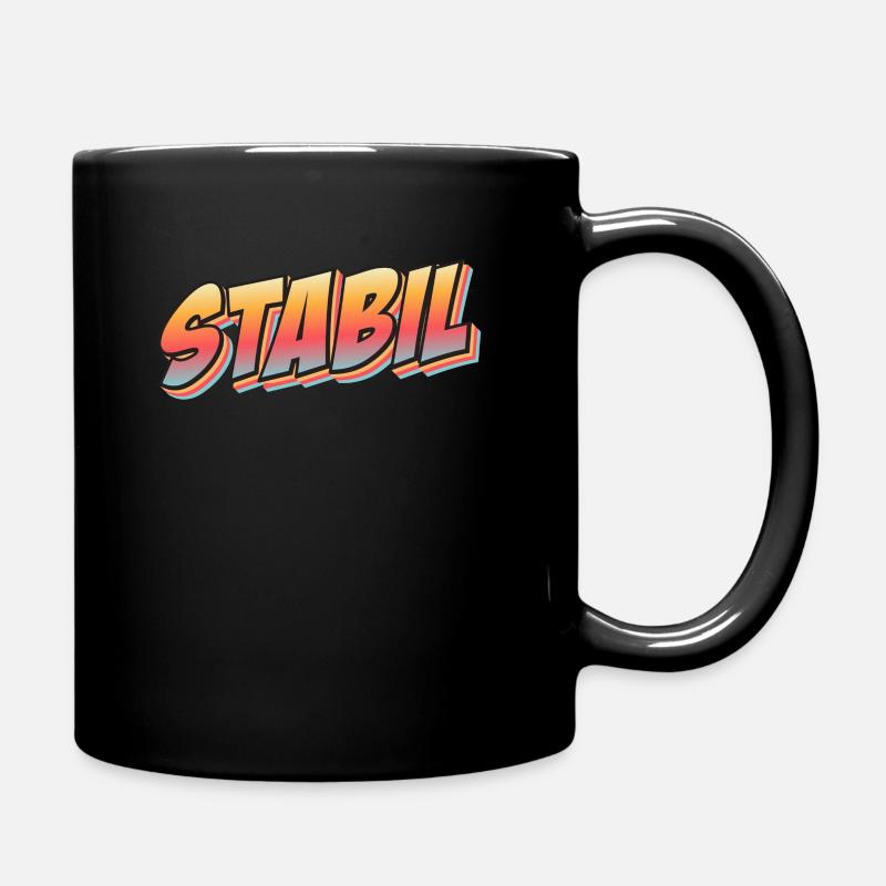 Stabil Comic - Tasse einfarbig - Schwarz