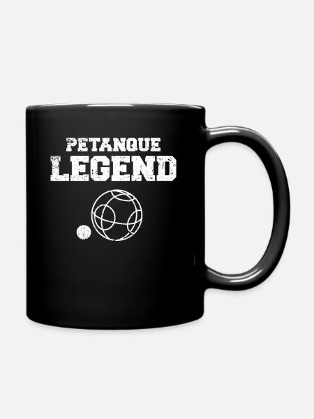 Petanque Boule - Tasse einfarbig - Schwarz