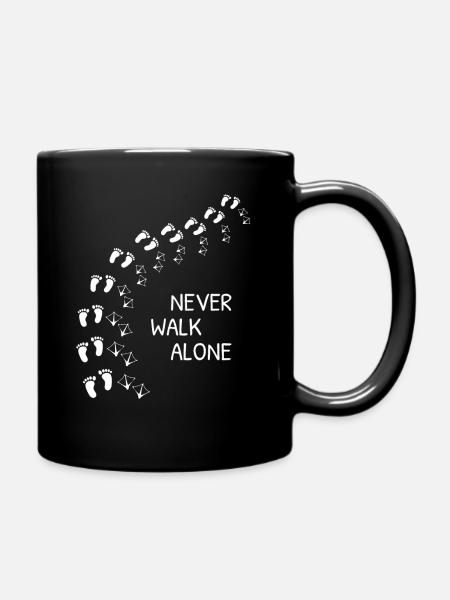 Never Walk Alone - Full Colour Mug - black