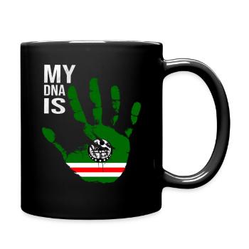 Drapeau tchétchène, Mon ADN est la Tchétchénie, Drapeau tchétchène - Mug uni - noir - Droite
