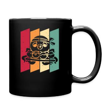 Takoyaki Squid japonais rétro - Mug uni - noir - Droite