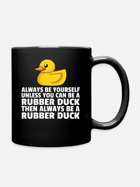 Rubber duck rubber duck rubber duck - Full Colour Mug - black