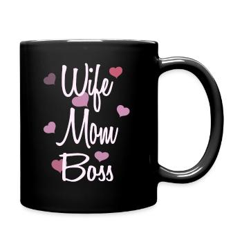 Épouse maman patron épouse maman patron mère fête des mères - Mug uni - noir - Droite
