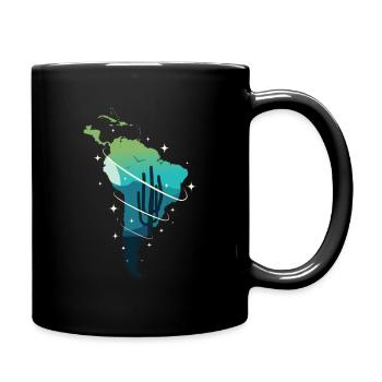 Südamerika - Tasse einfarbig - Schwarz - Rechts