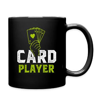 jeu de cartes - Mug uni - noir - Droite