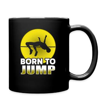 Hochsprung Leichtathletik - Tasse einfarbig - Schwarz - Rechts