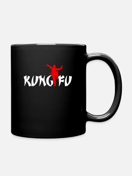 Kung Fu - Tasse einfarbig - Schwarz